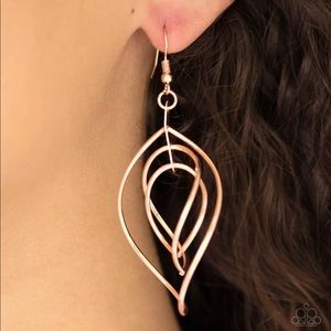 Rose gold earrings